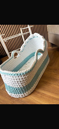 Handmade baby boy moses basket - handmade,