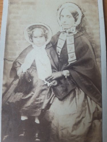 Cdv woman girl - cdv,