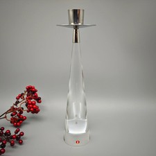 Candle Holder Littala Ascot Sarpaneva Glass Metal Silver WeeNTAGE