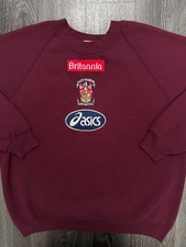 Original Asics Stoke City 1990s Training Jumper Sweatshirt Mens Large L