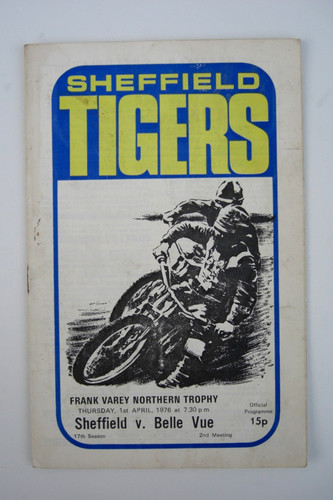 Sheffield speedway programme - speedway,