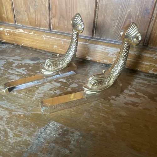 Vintage shelf brackets - shelf,