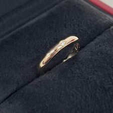 Cartier 18K Gold Diamond Wedding Band Ring Size US4 Authentic
