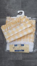 Lemon gingham curtains - lemon, x