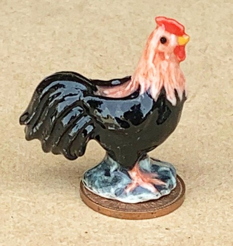 Dolls house ceramic - house, rooster