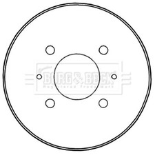 2x Brake Drums (Pair) For