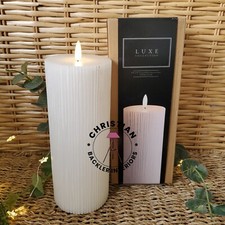 Led White Pillar Candle