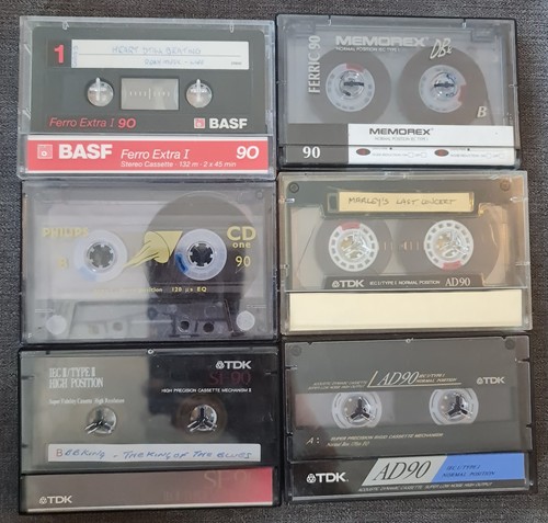 Used blank tapes cassette - used,