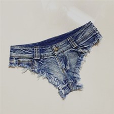 Ladies Micro Denim Shorts Low