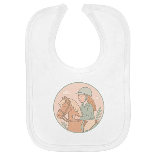 Horse rider baby - rider', bib