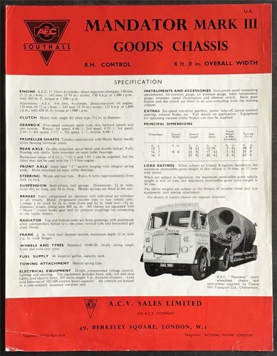 Aec mandator iii goods - mk,