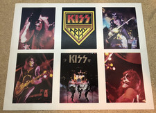 1976 Casablanca Records Kiss Army Trading Card Set Sheet with 6 Cards