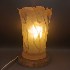 Decorative Horse Table Lamp Maison Lalique Style 1970s FLT31-TR