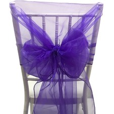 Time to Sparkle 10-100PCS 65 X 275cm ORGANZA CHAIR HOOD SASHES Organza Hood Sash