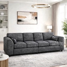 Alaska Fabric 4 Seater Sofa