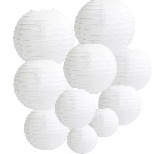 2pcs white paper - 2pcs, lanterns