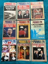 9 Private Eye Magazines -