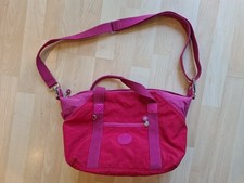 Kipling Art Vibrant Pink/Red 2-Way Tote Shoulder Bag Great Condition