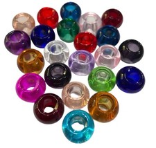 15x Multicolour Glass European