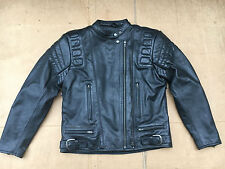 Wolf Euro Leather Motorcycle Motorbike Jacket UK 40" to 42"  cost £259.99 (c76)