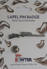 RIFLE Lapel Pin Badge, British