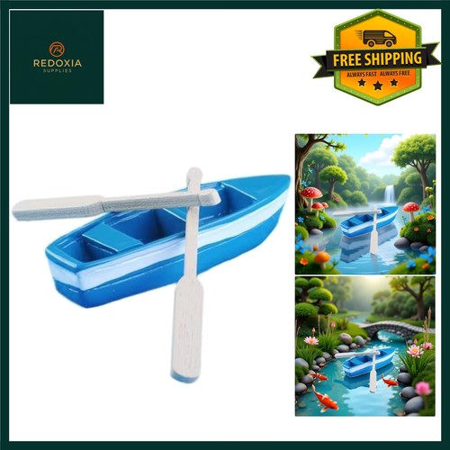 Charming blue wooden rowboat - charming,