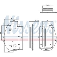 NISSENS 91360 OIL COOLER