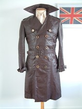 1970's LEATHER TRENCH