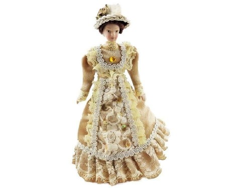 Dolls house victorian - lady, in
