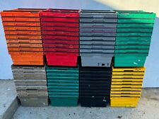 12 x Bail Arm Crates / Bale Arm 60 x 40 x 20cm  Plastic Boxes Stacking Trays