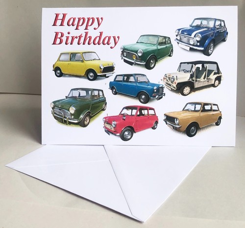 Mini classic cars 5x7in - mini,