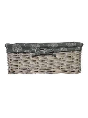 Shallow wicker storage - wicker, baskets