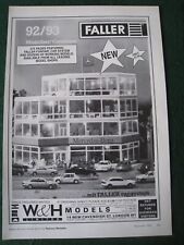 FALLER MODELLER'S CATALOGUE CAR SYSTEM MERCEDES-BENZ 1992 ADVERT A4 FILE 13
