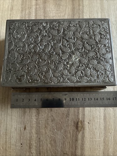 Vintage silver plated trinket - plated,