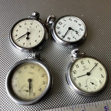 4  Pocket Watch’s  for spares or repair smiths services ingersoll  Freepost