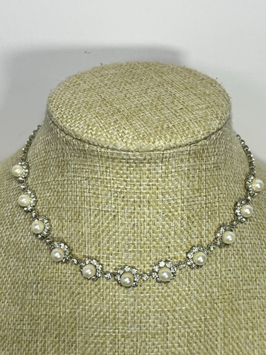 Vintage style pearl rhinestone - vintage,