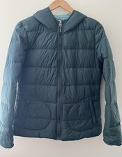 Fat face Down Filled Puffer Jacket Size 12 Green/Teal