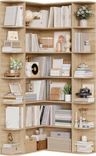 Corner bookcase 185cm shape - corner,