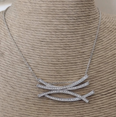 Swarovski necklace multi bar - swarovski,