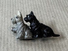 VINTAGE SCOTTISH SCOTTIE WESTIE TERRIER DOG PUPPY PUP PIN BROOCH