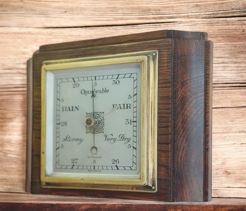 Art deco oak - deco, barometer