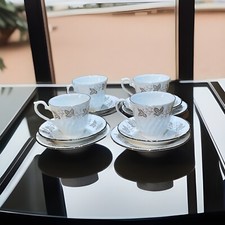 vintage english bone china tea sets for four