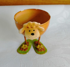 Sheep Egg Cup Metal Novelty Breakfast Serving Gift