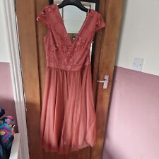 chi chi pink embrodied dress