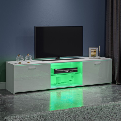 Modern 160cm white - 160cm, gloss