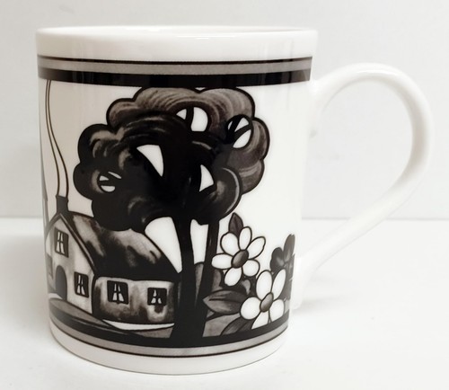 Village art deco bone china - village,
