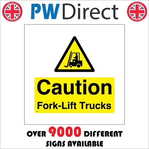Sign caution fork lift - caution,