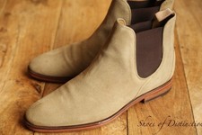 Oliver Sweeney Allegro Tan Beige Suede Chelsea Boots Shoes Mens UK 9 US 10