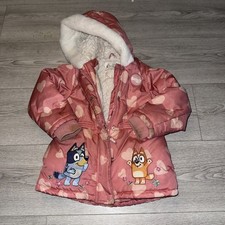 Girls Winter Coat 3-4 Years Bluey