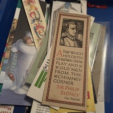 Job lot of pre owned cardboard bookmarks. 130 in total. Free UK postage.